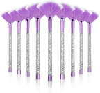 9 Pieces Facial Fan Mask Brushes, Soft Facial Applicator Brushes Tools by Maitys