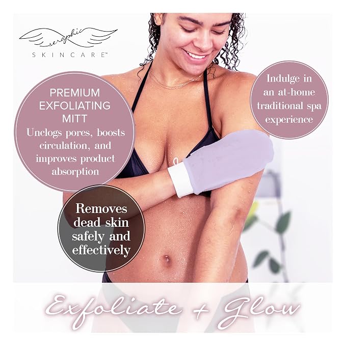 Seraphic Skincare Premium Exfoliating Mitt - Image 2