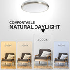 DYMOND LED Ceiling Light Flush Mount 10 Inches Ceiling Light Fixture Dimmable - Image 3