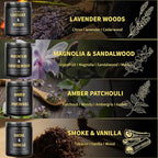 Scented Candles for Men, 4 Pack Mens Candle Gift Set, Relaxation Candles for - Image 3