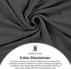 Reed&Pick 24 Pack Dark Grey Hand Towels 100% Cotton Spa Towels – 16x26 inches - Image 2