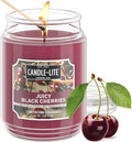 Candle-lite Scented Candles, Juicy Black Cherries, 18 oz Jar, Proudly Poured in by Candle-liteCompany