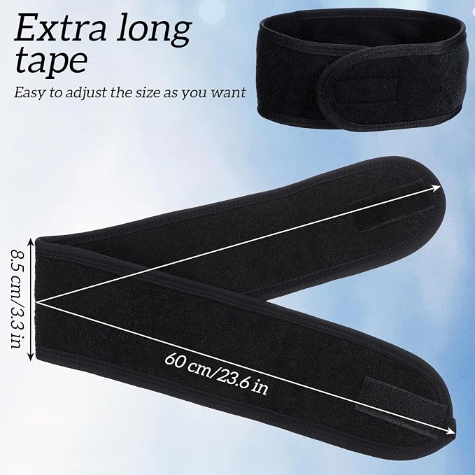 30 Pack Spa Headband Adjustable Facial Head Wrap - Image 2