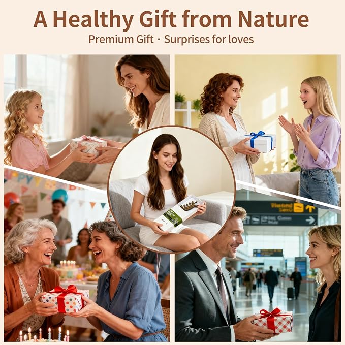 Green Sandalwood 4-in-1 Massage Comb & Gua Sha Tool - Image 7