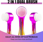 Facial Cleansing Brush 2 in 1Double-Sided Facial Cleaning Brush - Image 3