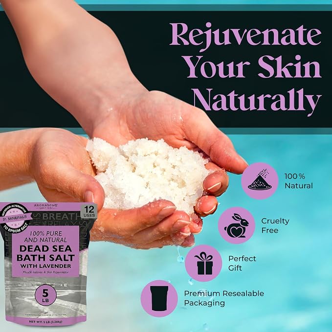 Aromasong Pure Dead Sea Salt for Soaking - Image 4