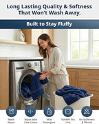 LANE LINEN 100% Mercerized Cotton Bath Towel Set of 18 – Zero Twist Shower - Image 8