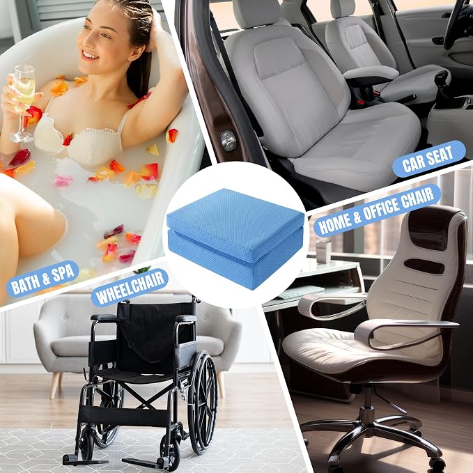 MABOZOO Foldable Hot Tub Booster Seat, Adjuatable 2 Heights Extra Thick Hot Tub - Image 6