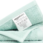 Amazon Basics face Towels for Bathroom, 100% Cotton Extra Absorbent washcloth - Image 3