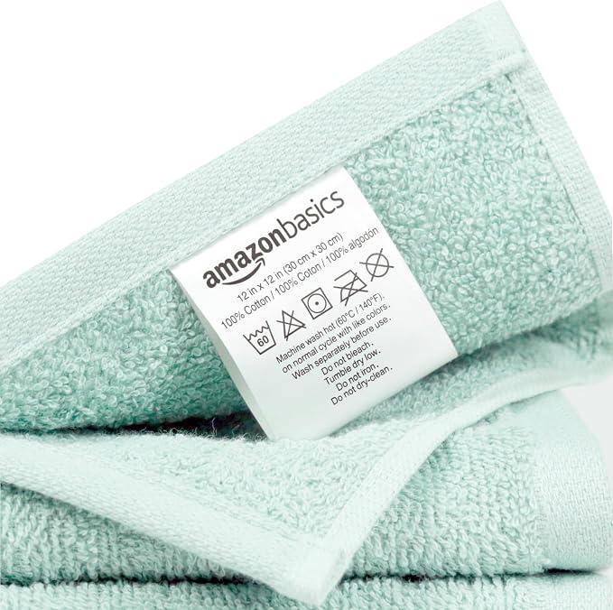 Amazon Basics Highly Absorbent 100% Cotton Washcloths - Image 3