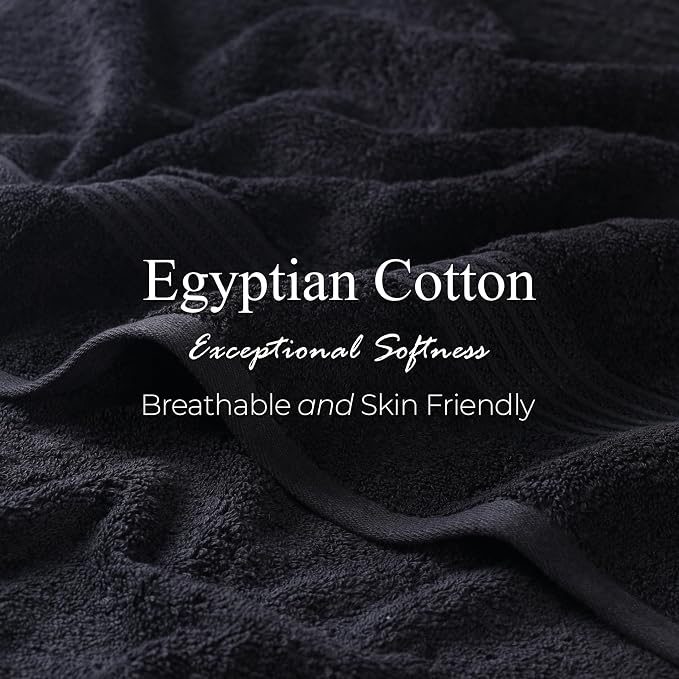 Superior Egyptian Cotton 8-Piece Towel Set, Guest Bath Decor Essentials - Image 7
