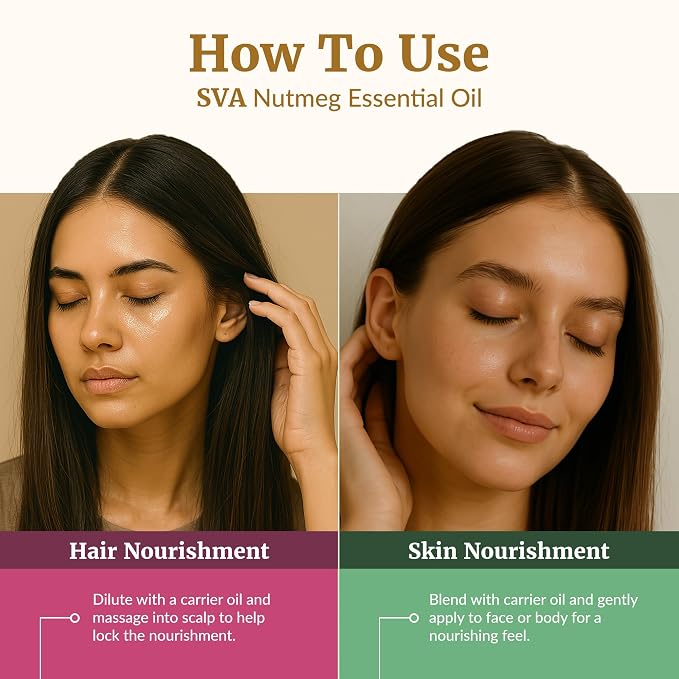 SVA Nutmeg Essential Oil – 4 Fl Oz – 100% Natural Nutmeg Oil - Image 5