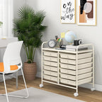 Giantex 12 Drawers Rolling Cart, Mobile Storage Drawer Cart, Classroom - Image 4