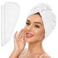 SimpleField 2 Pack Microfiber Hair Towel Wrap by SimpleField