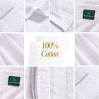 Pearl Linens Pack of 12 100% Cotton Bath Towels – 24x48 Quick-Dry, Lightweight - Image 3