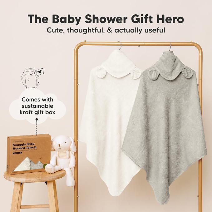 KeaBabies 2-Pack Hooded Baby Towels - Image 8