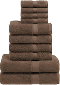 Superior Egyptian Cotton Pile 10 Piece Towel Set, Includes 2 Bath, 4 Hand by SUPERIOR