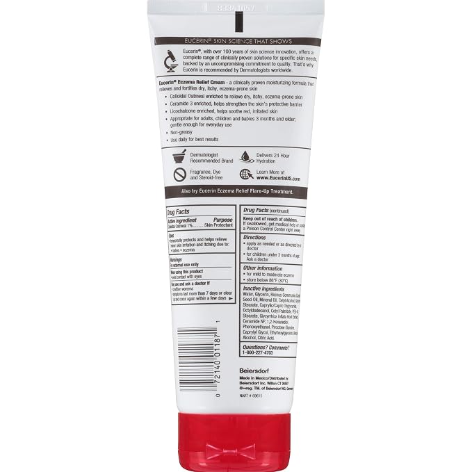 Eucerin Eczema Relief Cream, Full Body Lotion - Image 2