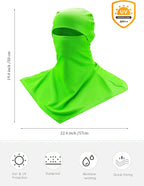 SATINIOR 3 Piece Balaclava Face Cover Sun Protection Neck Cover Summer - Image 3