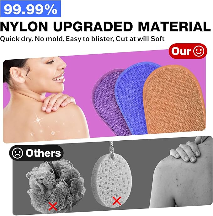 African Net Sponge Exfoliating Gloves - Image 4