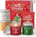 NORVENCE Christmas Candles, Scented Candle Gift Set of 4, Holiday Candles by NORVENCE