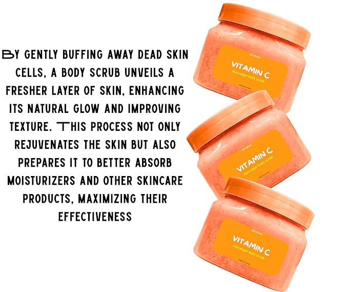 Shea Sugar Body Scub, Vitamin C Scent Exfoliating, Deeply Hydrate, Long lasting - Image 2