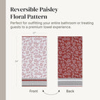 Modern Threads Floral Trail 6-Piece 100% Cotton Towel Set – Reversible Yarn - Image 6