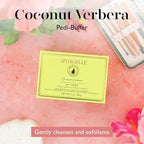 Spongellé Coconut Verbena Pedi Buffer Bath Sponge | Exfoliating Foot & Heel - Image 2