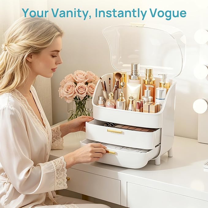 Vtopmart 3-Tier Skincare Makeup Organizer - Image 7