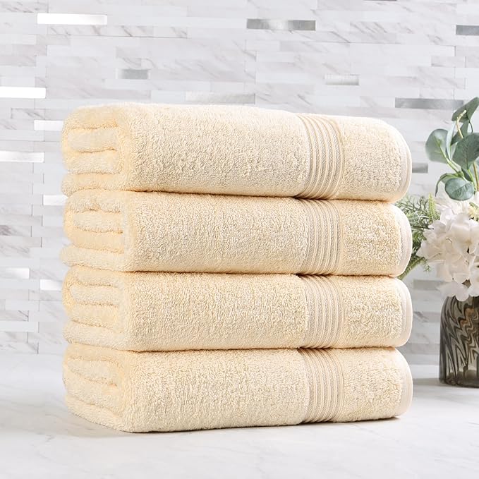 Superior Egyptian Cotton 4-Piece Bath Towel Set - Image 2