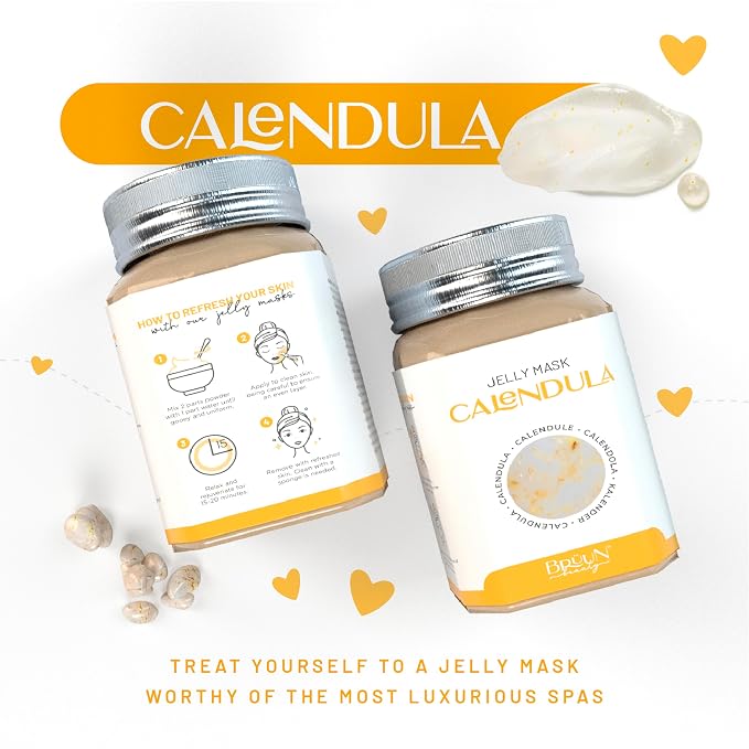 BRÜUN Jelly Mask Jar Calendula Peel-Off Face Care Rubber Mask | 23 fl oz Skin - Image 5