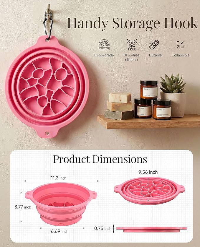 Face Ice Bath Bowl with Built-in Ice Tray, Collapsible Silicone Face Bowl - Image 6