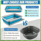 Pool Foot Bath Tray for Swimming Pool, Non- Slip Collapsible Foot Bath for Pool - Image 4