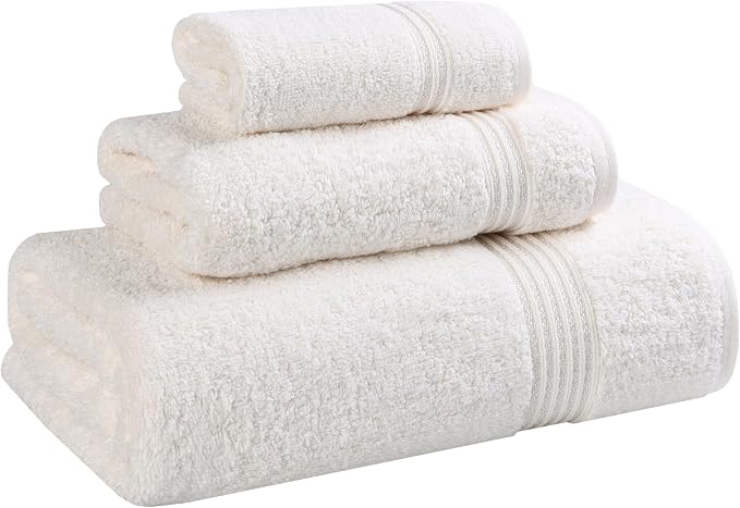 Superior Egyptian Cotton 3-Piece Towel Set, Basic Towels by SUPERIOR