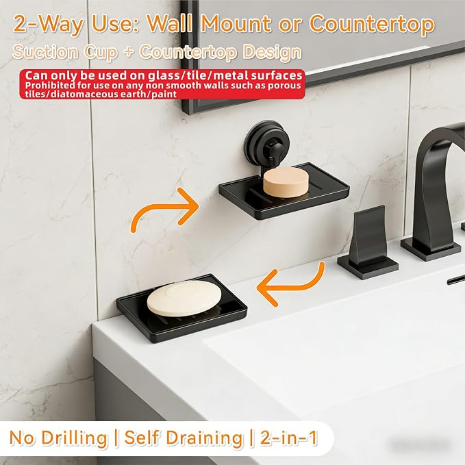 SUOXING 2 Pack Bar of Soap Holder - Image 5
