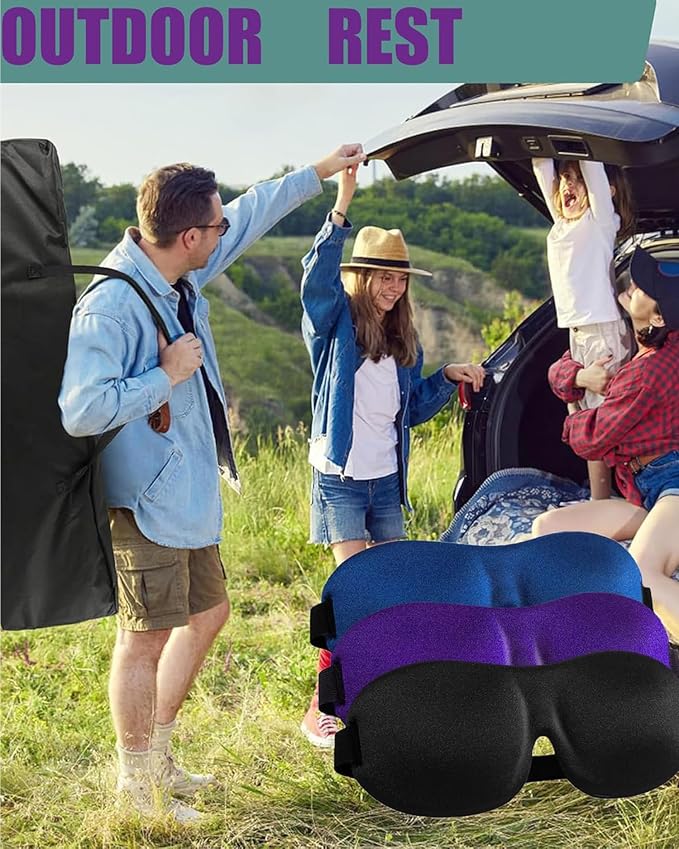 Soft 3D Blackout Sleep Eye Mask 1 Pack - Image 4