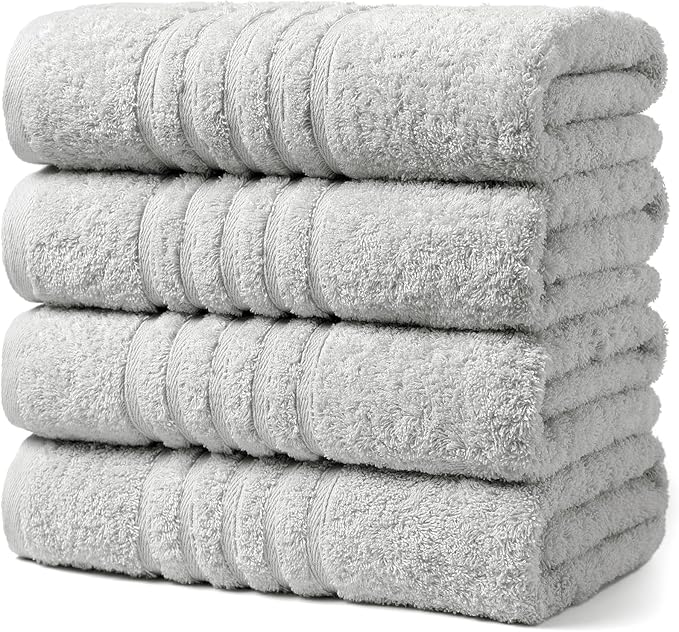 Aibaser Towels - Premium 100% Cotton Bath Towels Set, Lightweight and High by Aibaser