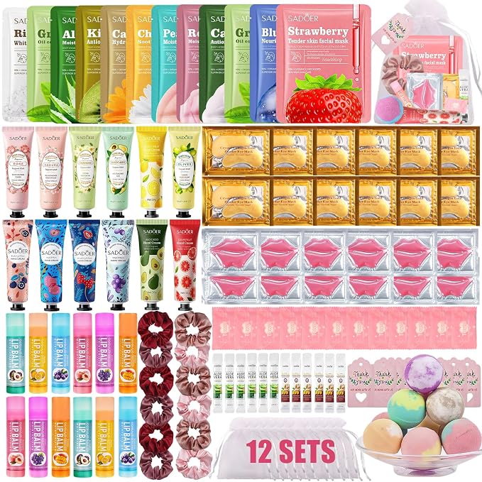 132PCS Spa Party Supplies for Women, Spa Party Favors Include Face Masks by Unknown