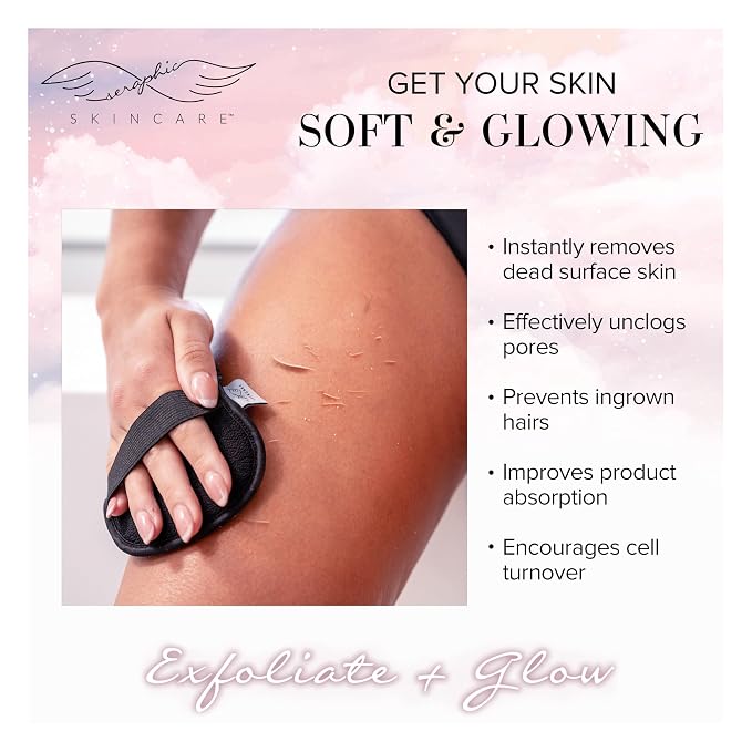 Seraphic Skincare Bikini Buffer – 100% Vegan Viscose Scrub Mitt - Image 5
