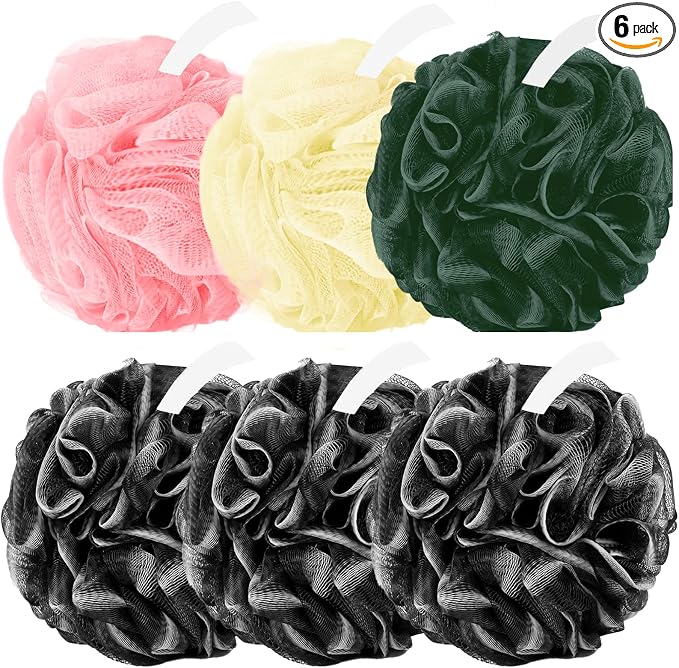 Amazerbst loofah, 6 Pack Shower loofah loofah Sponge, Bath Sponge Body Scrubber by Amazerbst