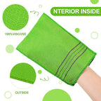 Tatuo 12 Pieces Korean Exfoliating Mitt Glove Italy Towel Body Skin Scrubber - Image 5