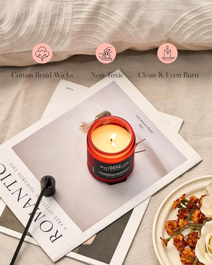 M&SENSE Juicy Watermelon Scented Candles - Image 4