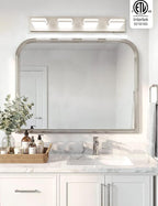 VOLISUN Modern Bathroom Vanity Light Fixtures, Brushed Nickel LED Bathroom - Image 2