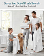 Casa Platino 100% Cotton Turkish Bath Towel Set 12 Pieces - Image 4