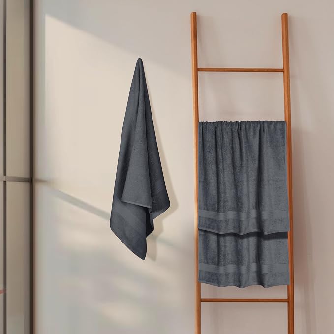 GLAMBURG Premium Cotton 4 Pack Bath Towel Set - Image 4