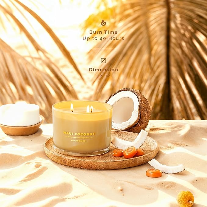 Luxury Coconut Scented Candle - Image 4