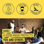 Good Mask Co. Good Comfort KN95 Face Mask, Disposable KN95 Face Mask, Filter - Image 3