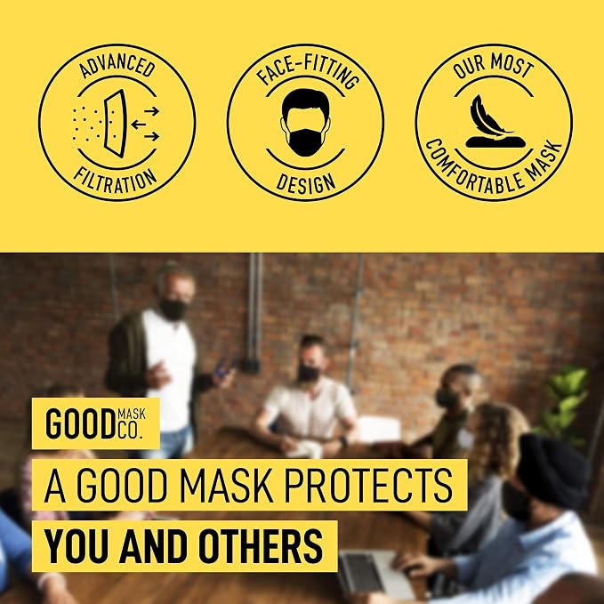 Good Mask Co. Good Comfort KN95 Face Mask, Disposable KN95 Face Mask, Filter - Image 3