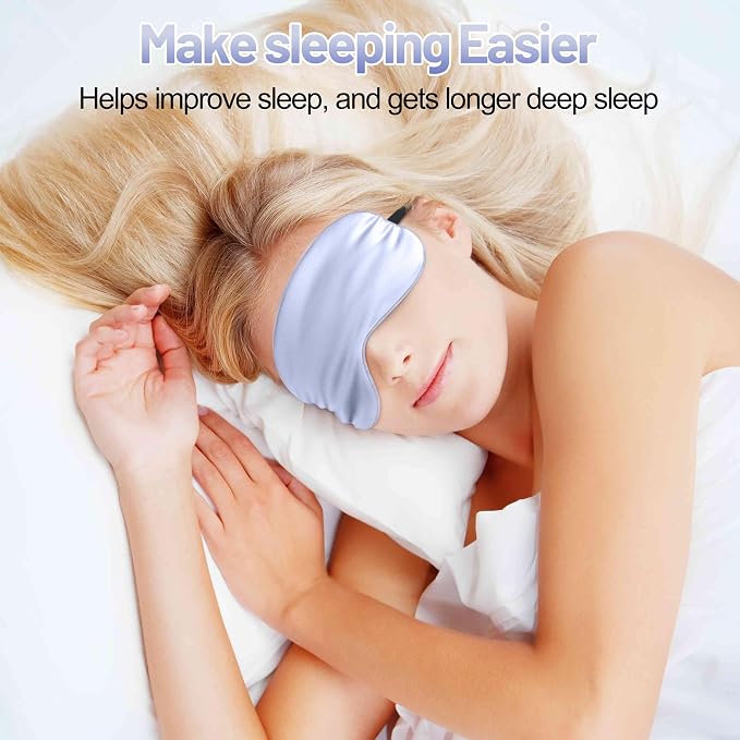 Sleep Mask, Silk Eye Mask for Sleeping - Image 2