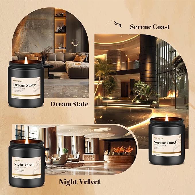 Hotel Scented Candles Set, 6 Pack Candles - Image 4